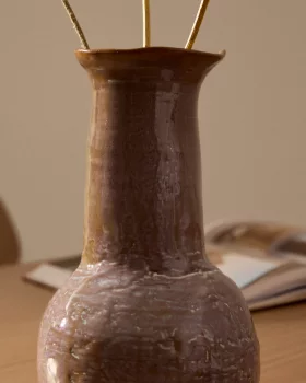 Многоцветная керамическая ваза Olaris 16.2X16.2X26.5 CM
