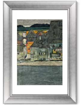 Диптих Casas junto al rio La ciudad vieja 51X71 / 51X71 CM