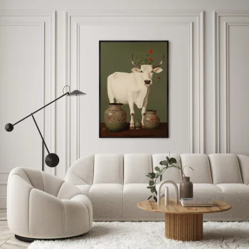 Постер на холсте Cows 75X105 CM