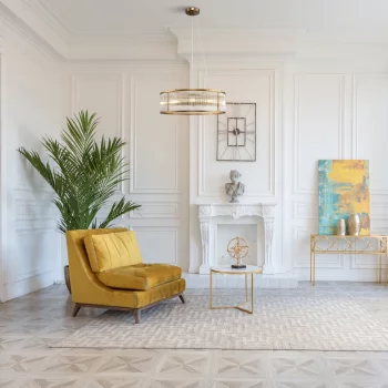 Подвесной светильник Savoy латунь, прозрачный абажур