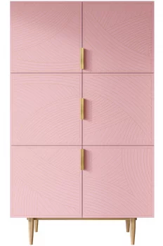 Большой комод Line 100X45X170 CM pink