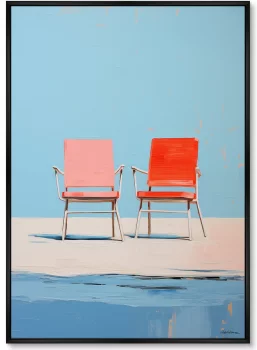 Набор из двухпостеров на холсте Chair collection Pure and simple 75X105 / 75X105 CM