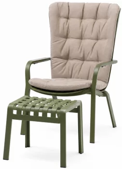 Кресло с пуфом Folio Poggio 72X81X113 / 49X42X44 CM