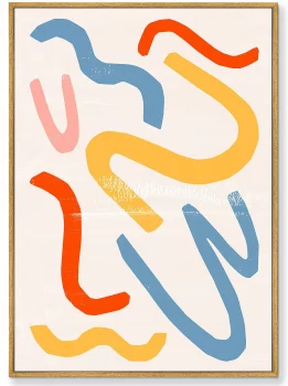 Постер на холсте Color vibes 75X105 CM