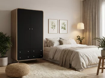 Шкаф в скандинавском стиле Эллипс с ящиками 100X60X195 CM
