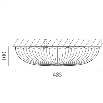 Накладной светодиодный светильник Arco 49X49X10 CM