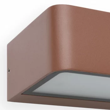 Настенный уличный светильник Takua LED коричневый 20X10.3X5 CM