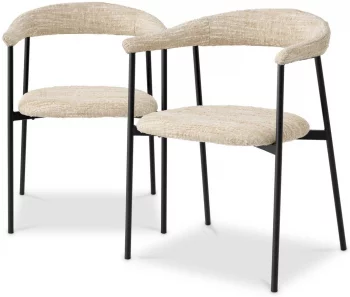 Комплект из двух обеденных стульев Julio 57X55X78 / 57X55X78 CM