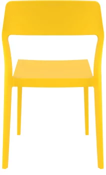 Стул пластиковый Snow 52X56X83 CM жёлтый
