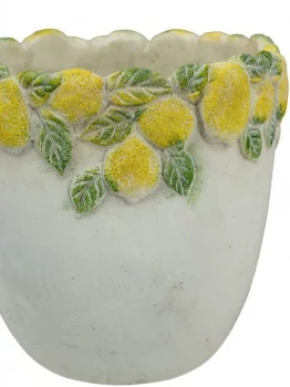 Декоративное кашпо с лимонами 19.5X19.5X19 CM