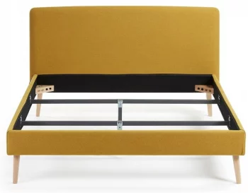 Кровать Lydia под матрас 200X160 CM горчичная
