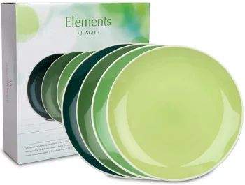 Набор из четырёх тарелок Elements Jungle Ø27 CM