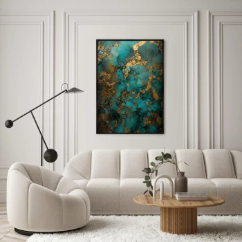 Постер на холсте Malachite melancholy 75X105 CM