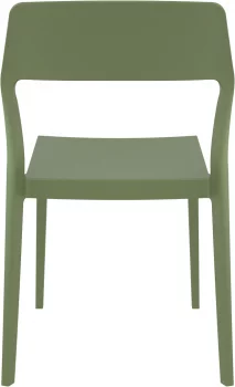 Стул пластиковый Snow 52X56X83 CM зелёный