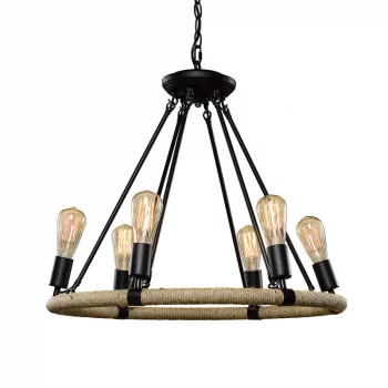 Подвесная люстра Rope Filament 63X63X174 CM