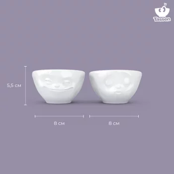 Набор из двух чаш Grinning & Kissing 100 ml