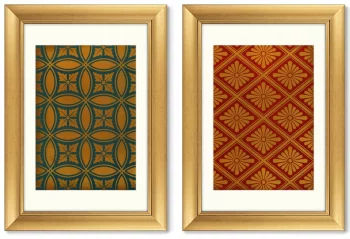 Диптих Vintage Japanese pattern 51X71 / 51X71 CM
