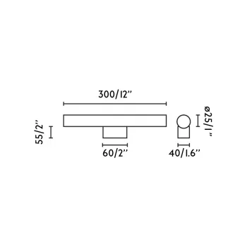 Настенный светильник CALMA LINESTRA золотистый 5W 2700K 30X8X2.5 CM