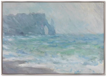 Постер The Manneport Etretat In The Rain 105X75 CM