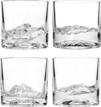 Набор из четырёх стаканов для виски American Peaks 230 ml