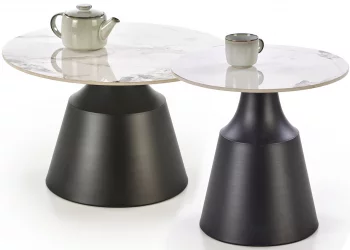 Набор из двух журнальных столиков Magneta 70X70X43 / 50X50X48 CM