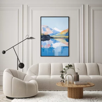 Постер на холсте Landscape collection The Reflection 75X105 CM