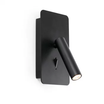 Черный настенный светильник для чтения Suau USB C LED 3W 14X9.7X17 CM