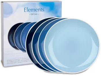 Набор из четырёх тарелок Elements Ocean Ø27 CM