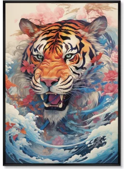 Набор из двух постеров на холсте Soaring Tigers 75X105 / 75X105 CM