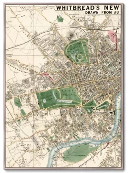 Диптих Plan of London drawn 75X105 / 75X105 CM