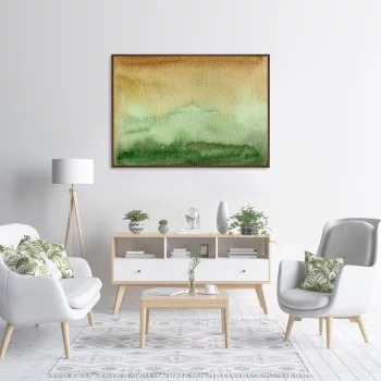 Постер The green valley and the hills beyond 105X75 CM