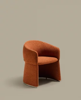 Стул Bosca из терракотового шенилла 67X56X76 CM