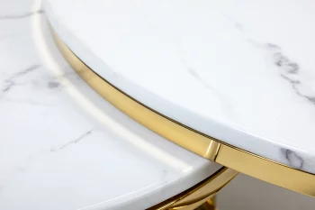 Комплект столиков Goldy Marble 80X80X43 / 70X70X39 CM