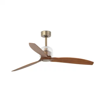 Потолочный вентилятор Deco Fan золотой/деревянный 128X128X39 CM