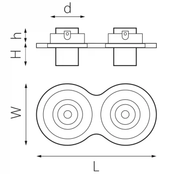 Встраиваемый светильник Intero 17X9X3 CM