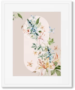 Диптих Floral set in pale shades No11 42X52 / 42X52 CM
