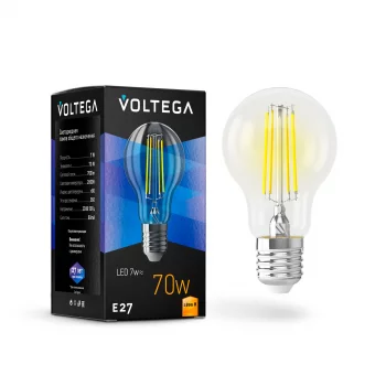 Светодиодная лампа Voltega Crystal Груша A60 E27 7Вт 2800K