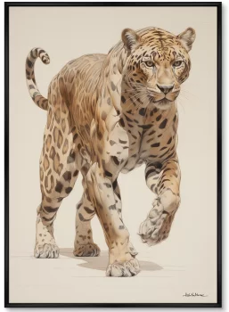 Набор из двух постеров на холсте Leopards Hunt  75X105 /  75X105 CM