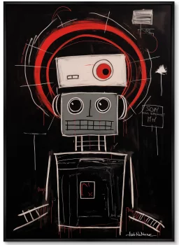 Набор из двух постеров на холсте Robots the joy of being 75X105 / 75X105 CM