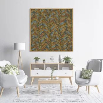 Постер на холсте Symphony of leaves 105X105 CM