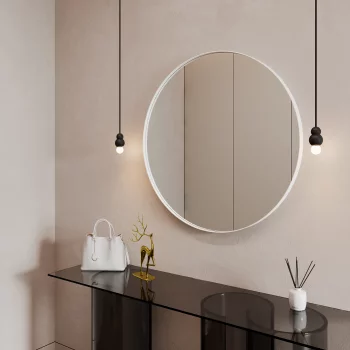 Настенное зеркало в раме Rauntel Ø101 CM