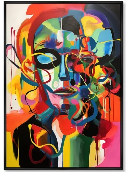 Постер на холсте Vibrant mindsets 75X105 CM