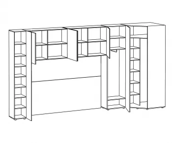 Композиция Modus 51 433,2X81X233 CM