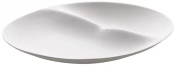 Тарелка гурме Shell 19X21X4 CM матовая