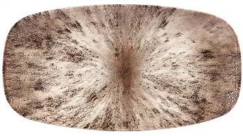 Блюдо прямоугольное Stone 36X19 CM Zircon Brown