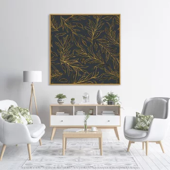 Постер на холсте Symphony of leaves 105X105 CM