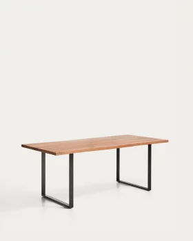 Обеденный стол Uxue из массива акации со стальными ножками 200X90 CM