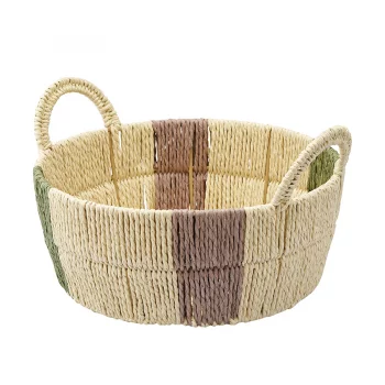 Корзина плетеная круглая bodhran nature из коллекции ethnic, размер l