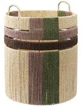 Корзина плетеная Bongo Nature Ethnic 41X41X52 CM
