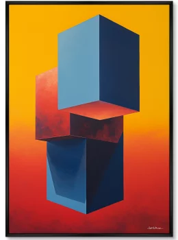 Постер на холсте Cubes 75X105 CM